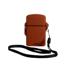 Leon Single Jet Lighter Brown