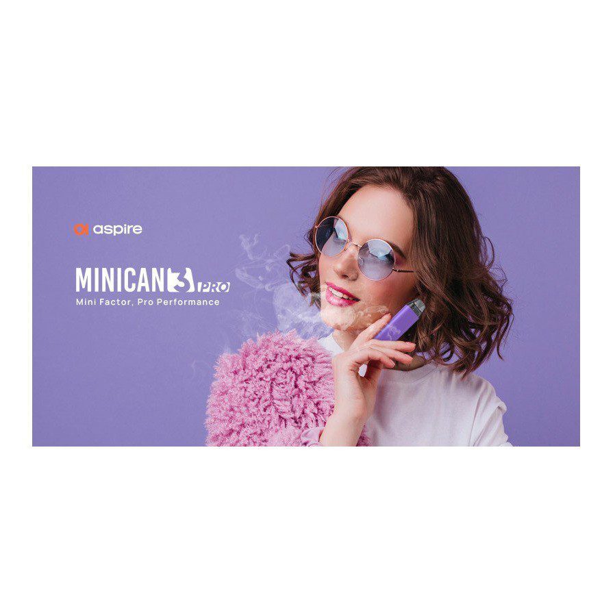 Aspire - Minican 3 Pro Pod Kit 900mAh 2ml Azure Blue Aspire - Minican 3 Pro Pod Kit 900mAh 2ml Azure Blue