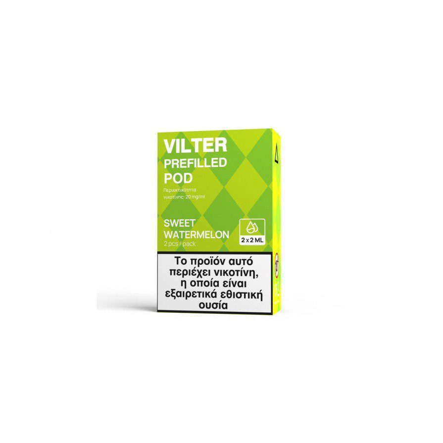 Aspire Vilter Prefilled Pod Sweet Watermelon 20mg 2ml 2τμχ Aspire Vilter Prefilled Pod Sweet Watermelon 20mg 2ml 2τμχ