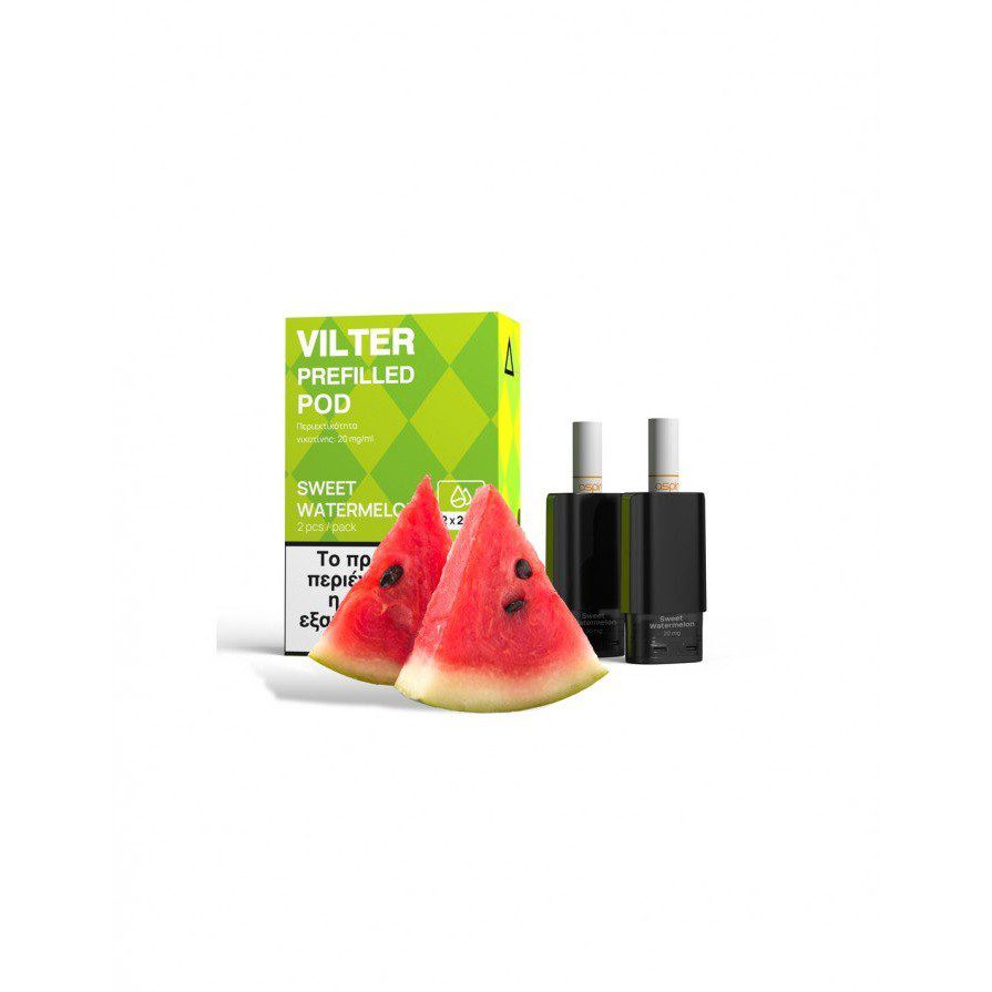 Aspire Vilter Prefilled Pod Sweet Watermelon 20mg 2ml 2τμχ Aspire Vilter Prefilled Pod Sweet Watermelon 20mg 2ml 2τμχ