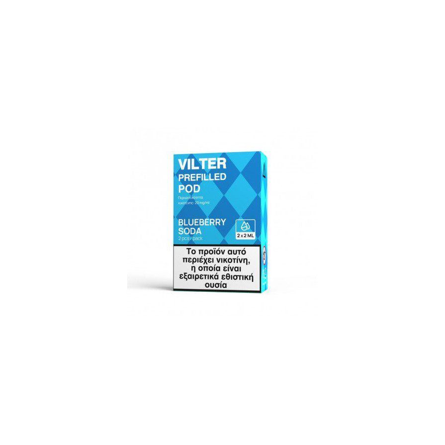 Aspire Vilter Prefilled Pod Blueberry Soda 20mg 2ml 2τμχ Aspire Vilter Prefilled Pod Blueberry Soda 20mg 2ml 2τμχ