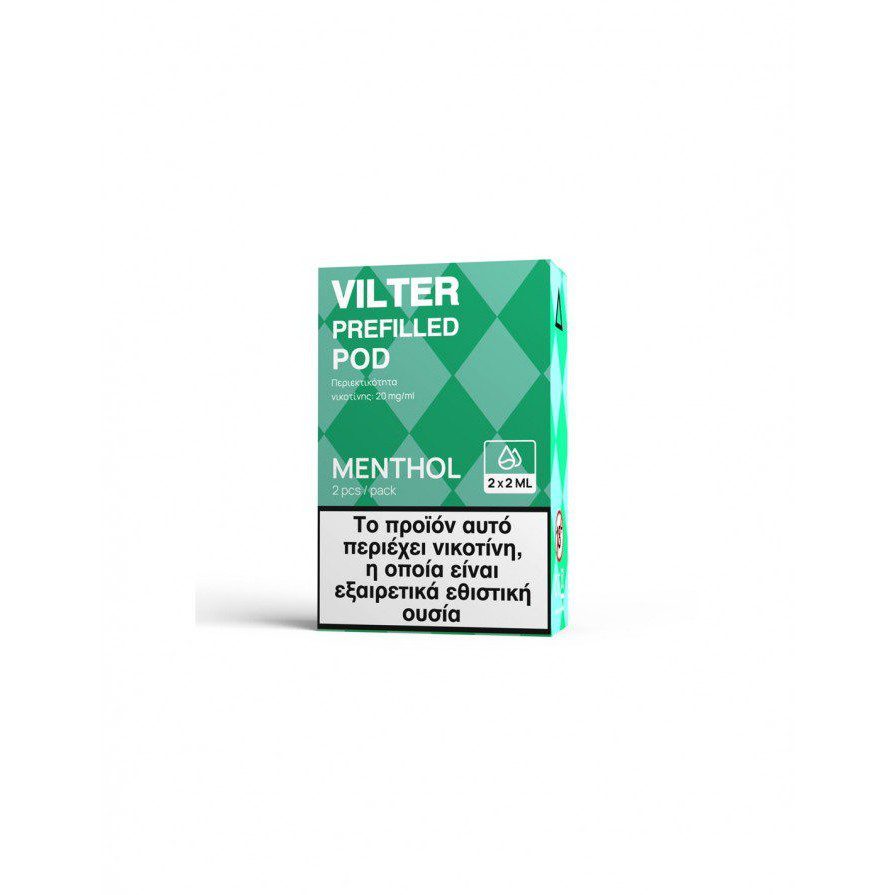 Aspire Vilter Prefilled Pod Menthol 20mg 2ml 2τμχ Aspire Vilter Prefilled Pod Menthol 20mg 2ml 2τμχ