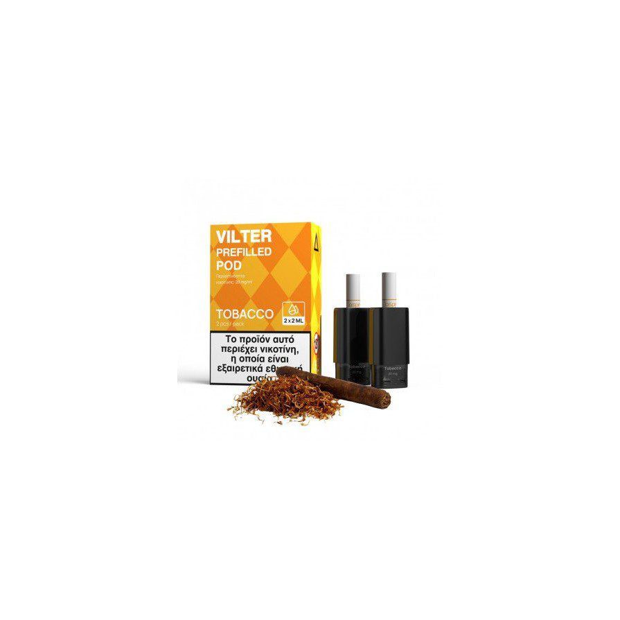 Aspire Vilter Prefilled Pod Tobacco 20mg 2ml 2τμχ Aspire Vilter Prefilled Pod Tobacco 20mg 2ml 2τμχ