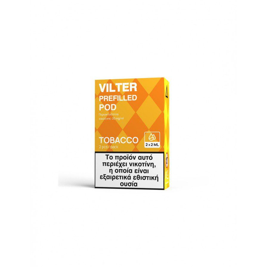 Aspire Vilter Prefilled Pod Tobacco 20mg 2ml 2τμχ Aspire Vilter Prefilled Pod Tobacco 20mg 2ml 2τμχ