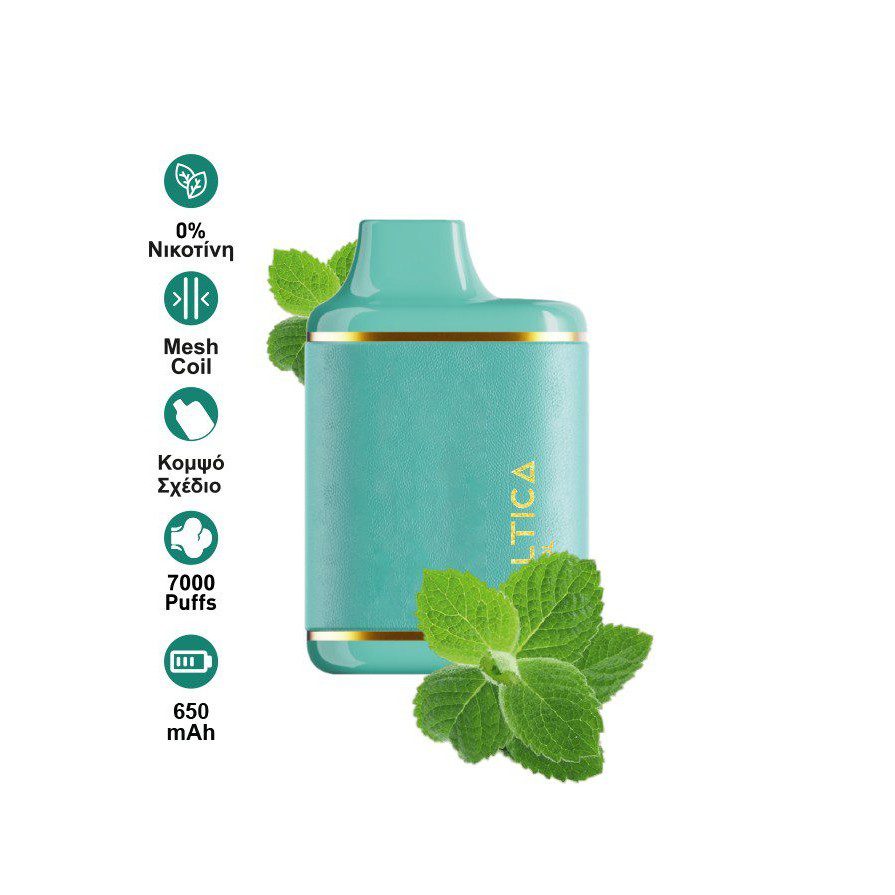 Saltica Leather 7000 Puffs Menthol 15ml 0mg Disposable Saltica Leather 7000 Puffs Menthol 15ml 0mg Disposable