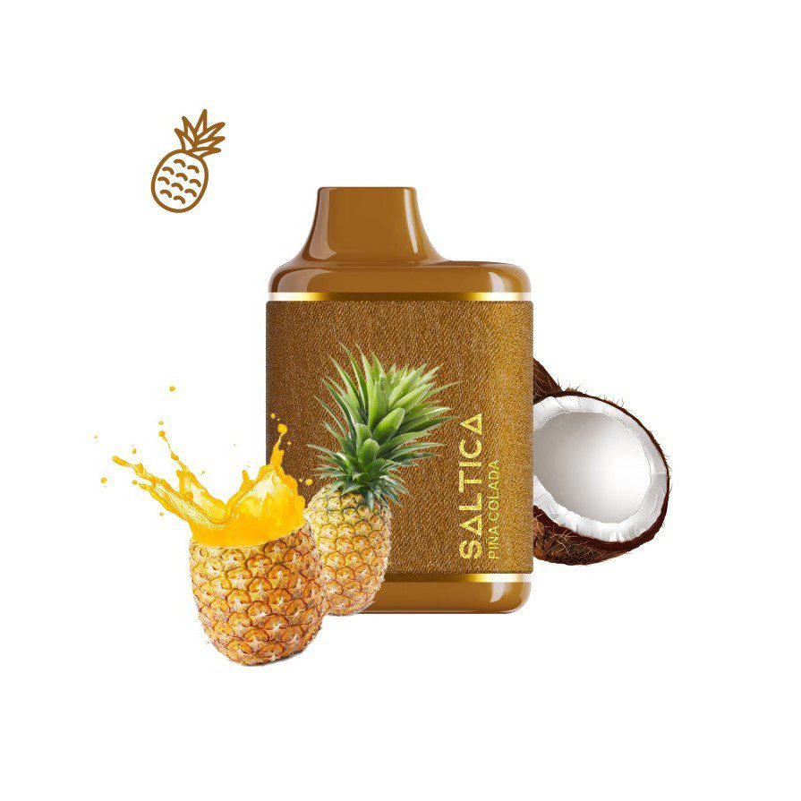 Saltica Leather 7000 Puffs Pina Colada 15ml 0mg Disposable Saltica Leather 7000 Puffs Pina Colada 15ml 0mg Disposable