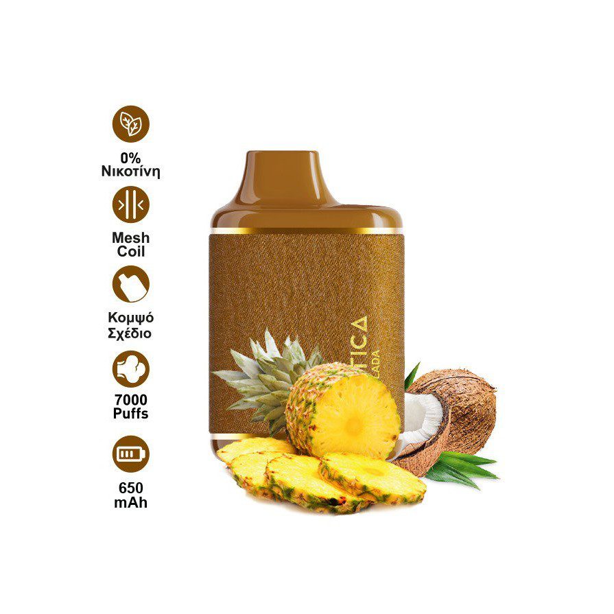 Saltica Leather 7000 Puffs Pina Colada 15ml 0mg Disposable Saltica Leather 7000 Puffs Pina Colada 15ml 0mg Disposable