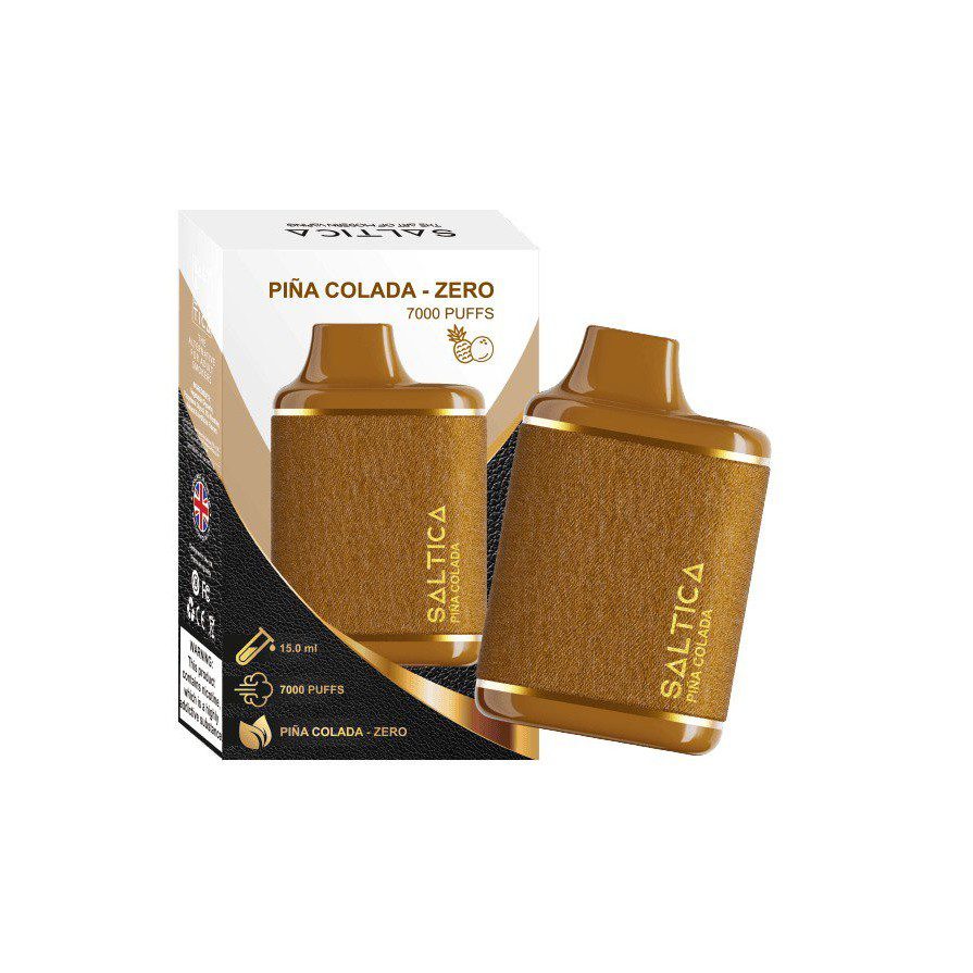 Saltica Leather 7000 Puffs Pina Colada 15ml 0mg Disposable Saltica Leather 7000 Puffs Pina Colada 15ml 0mg Disposable