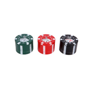 Poker Chip Μεταλλικό Grinder Τρίφτης Καπνού 3μέρη