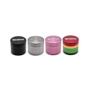 OLYMPUS® Grinder Τρίφτης Καπνού Αλουμινίου Basic 4μέρη 50mm